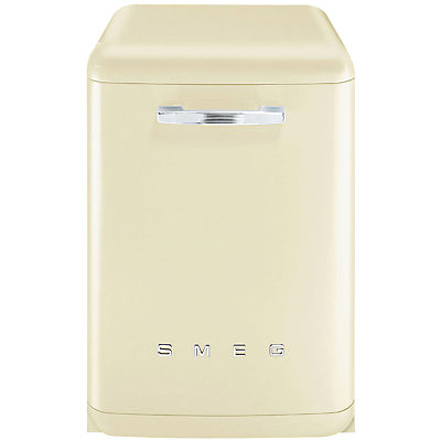 Smeg DF6FABCR Retro Freestanding Dishwasher, Cream